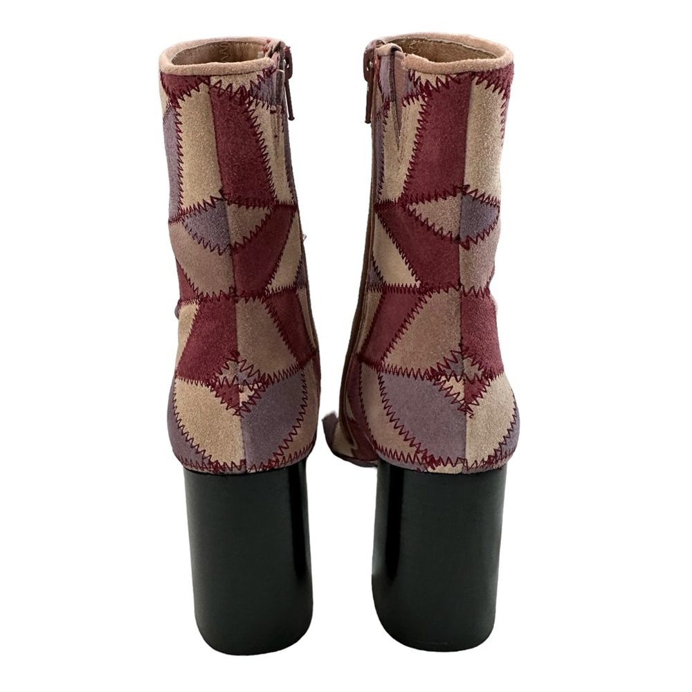 Jeffrey Campbell Versus Pink Suede Multi Block Heel Boots Size 6.5 - Picture 7 of 16